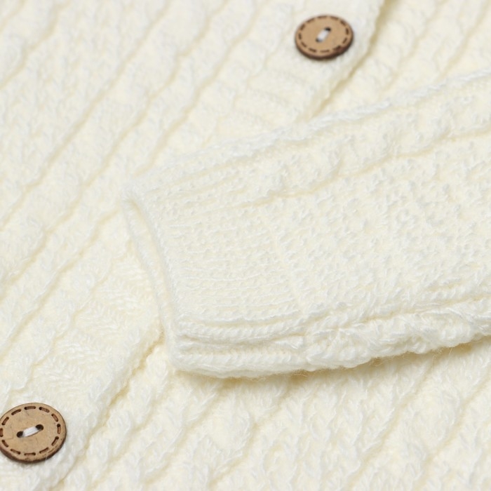 Комбинезон детский, цвет молочный, рост 68-74 см