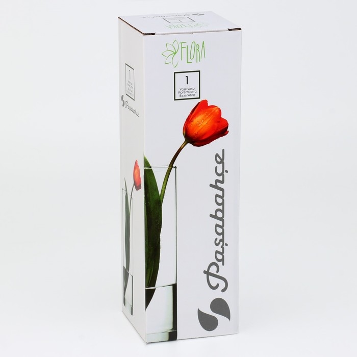 Ваза - цилиндр &laquo;Колеро&raquo; для цветов, прямая, 27 см, 1,1 л.