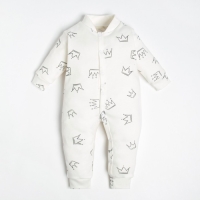 Комбинезон Крошка Я "Princess", рост 74-80 см, цвет бежевый