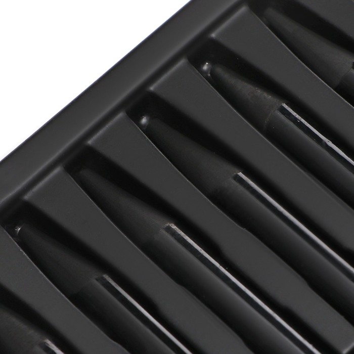 Карандаши цельнографитные, черные 5 штук + ластик + точилка Карандаши цельнографитные, черные 5 штук + ластик + точилка