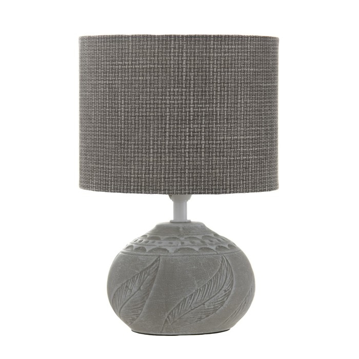 Настольная лампа "Венди" Е14 40Вт бело-серый 15х15х25 см RISALUX