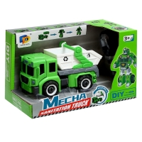 Конструктор винтовой &laquo;Мусоровоз&raquo;, 2 в 1 робот-машина