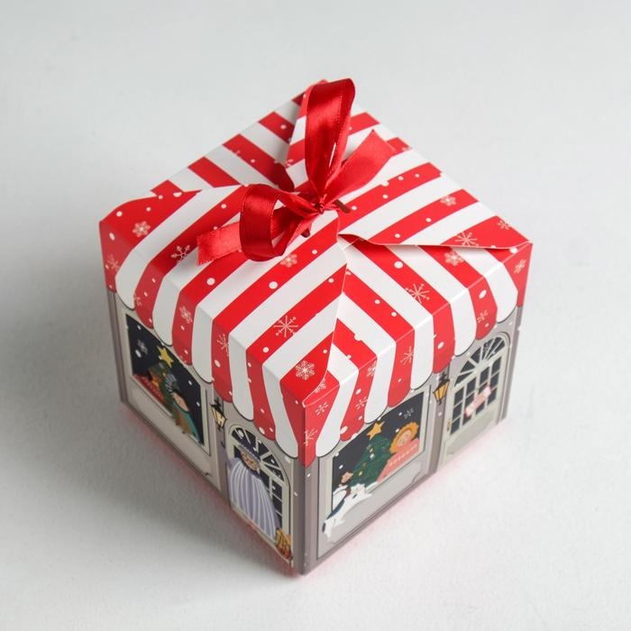 Коробка подарочная новогодняя складная &laquo;Волшебного нового года&raquo;, 12 х 12 х 12 см, Новый год