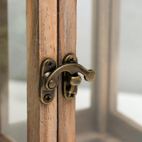 Подсвечник дерево на 1 свечу "Фонарь" коричневый 23х11,5х11,5 см