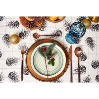 Скатерть Этель Christmas 150х250 см, 100% хл, саржа 190 г/м2 Скатерть Этель Christmas 150х250 см, 100% хл, саржа 190 г/м2