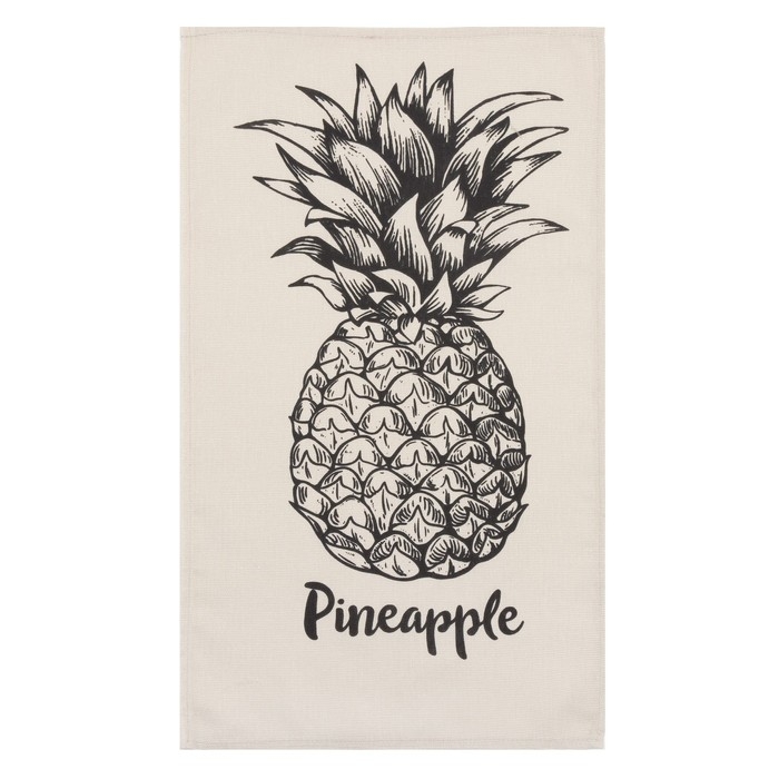 Набор кухонных полотенец Доляна Pineapple 35х60см-2шт, 100% хлопок
