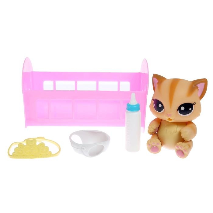 Игрушка-сюрприз &laquo;Плюш сплюш&raquo; в кроватке с аксессуаром, zoo-МИКС