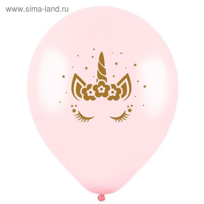 Шар латексный 12" &laquo;Глазки единорога&raquo;, пастель, 2-сторонний, набор 100 шт., МИКС