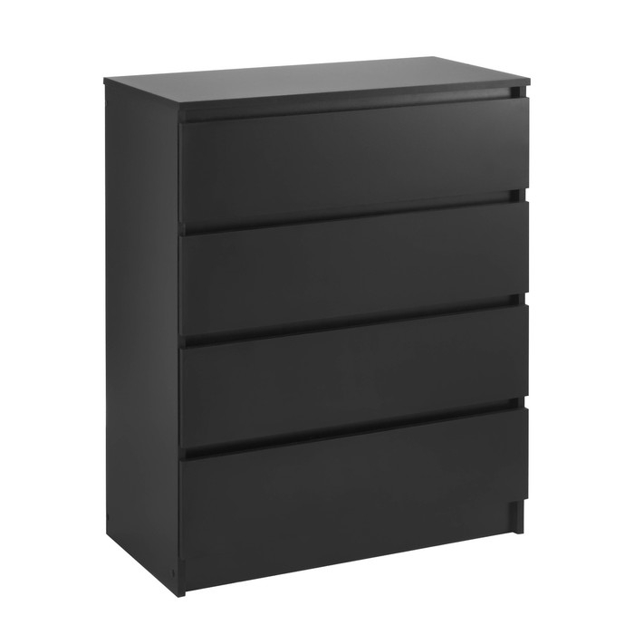 Комод с 4 ящиками Мадера, 800х420х1000, Черный