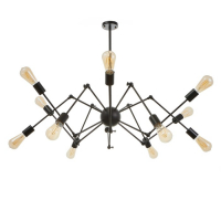 Люстра "Краб" E27 12х40Вт черный 80х80х100 см BayerLux Люстра "Краб" E27 12х40Вт черный 80х80х100 см BayerLux
