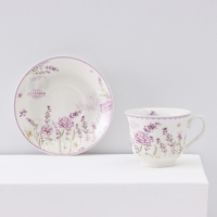 Чайный сервиз керамический «Прованс», 12 предметов: 6 чашек 200 мл, 6 блюдец d=13,5 см Чайный сервиз керамический «Прованс», 12 предметов: 6 чашек 200 мл, 6 блюдец d=13,5 см