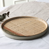 Тарелка керамическая &laquo;Самоцвет&raquo;, 21.2 см, цвет бежевый