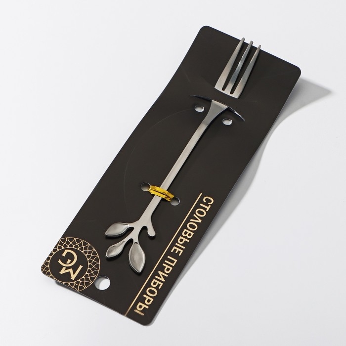 Вилка десертная из нержавеющей стали Magistro &laquo;Вудс&raquo;, длина 12 см, цвет серебряный