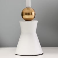 Настольная лампа "Анси" Е27 40Вт бело-золотой 23х23х40 см Настольная лампа "Анси" Е27 40Вт бело-золотой 23х23х40 см