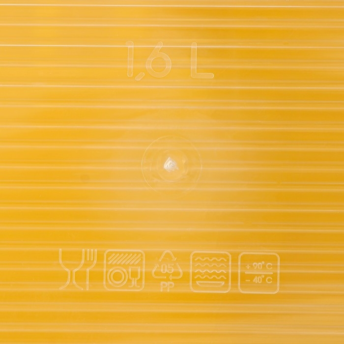 Набор пищевых контейнеров &laquo;BioFresh&raquo;, 3 шт: 500 мл, 1 л, 1.6 л, цвет прозрачный, крышки МИКС