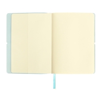 Ежедневник недатированный A5 136 листов deVENTE. Jane, мягкая обложка пвх, резинка, перфорация, ляссе, блок 70, голубой