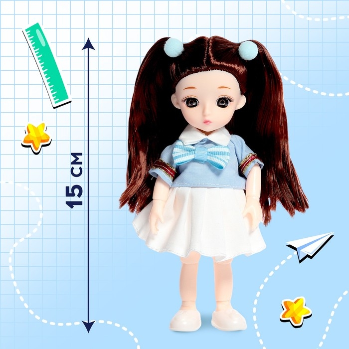 Кукла шарнирная «Школьные секреты» Кукла шарнирная «Школьные секреты»