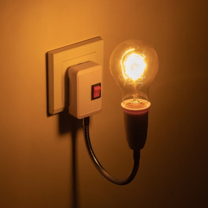 Бра в розетку Бра в розетку "Синди" 1х15Вт Е27 белый 4,2х35х31,5 см