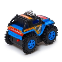 Джип-перевёртыш &laquo;Внедорожник&raquo;, работает от батареек, цвет синий