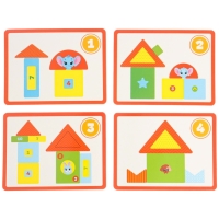 Детская развивающая игра EVA &laquo;Маленький строитель 1&raquo;, изучение форм / цветов, виды МИКС, Крошка Я