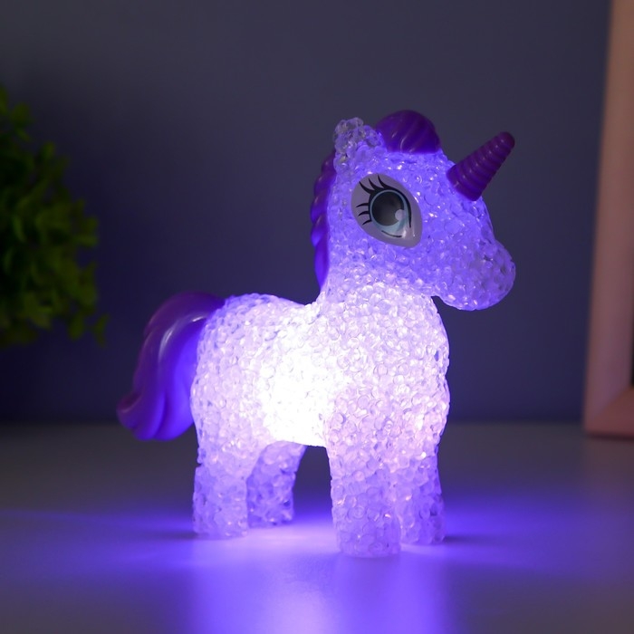 Ночник "Единорожка" LED 1Вт от батареек LR44 МИКС 14х12х5см RISALUX