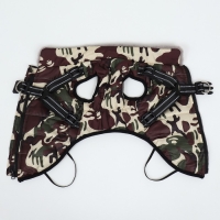 Куртка для собак со шлейкой, размер 5XL, камуфляжная