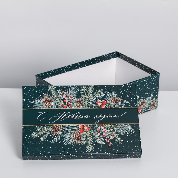 Набор подарочных коробок 5 в 1 &laquo;Зима время чудес&raquo;, 32,5 х 20 х 12,5 - 22 х 14 х 8,5 см, Новый год