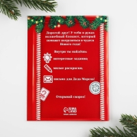 Подарочный набор новогодний, письмо от Деда Мороза, блокнот-раскраска, грамота &laquo;Новогодняя почта&raquo;