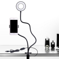 Светодиодная кольцевая лампа Luazon СК-001, гибкая ножка, 5 Вт, 12 ламп, 10 режимов Светодиодная кольцевая лампа Luazon СК-001, гибкая ножка, 5 Вт, 12 ламп, 10 режимов