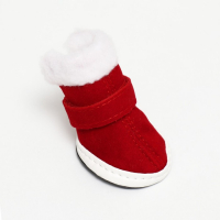 Ботинки "Кристмес", набор 4 шт, размер 5 (подошва 6 х 5 см), красные Ботинки "Кристмес", набор 4 шт, размер 5 (подошва 6 х 5 см), красные