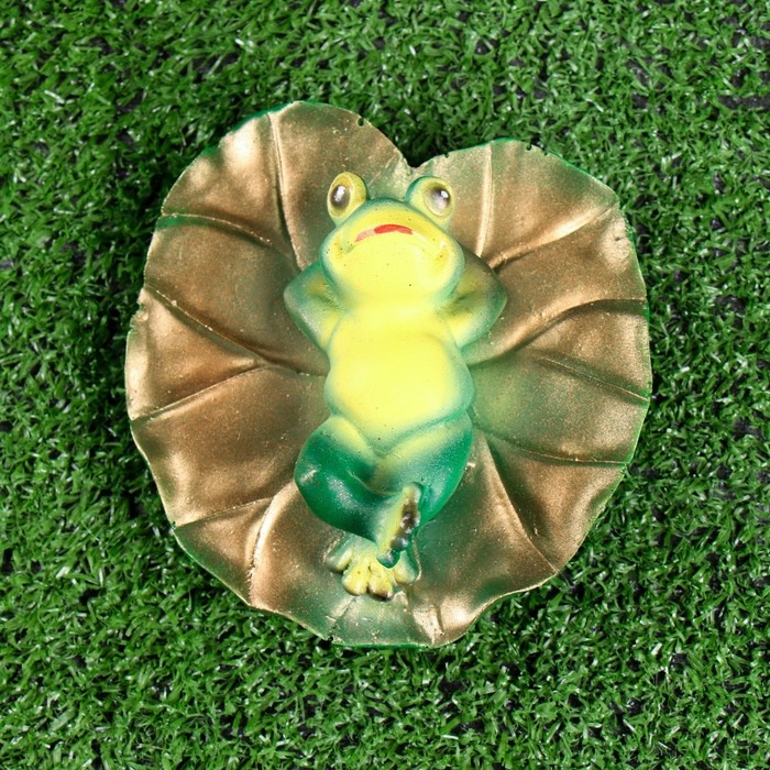 Садовая фигура Садовая фигура "Лягушка на спине" 13х6см