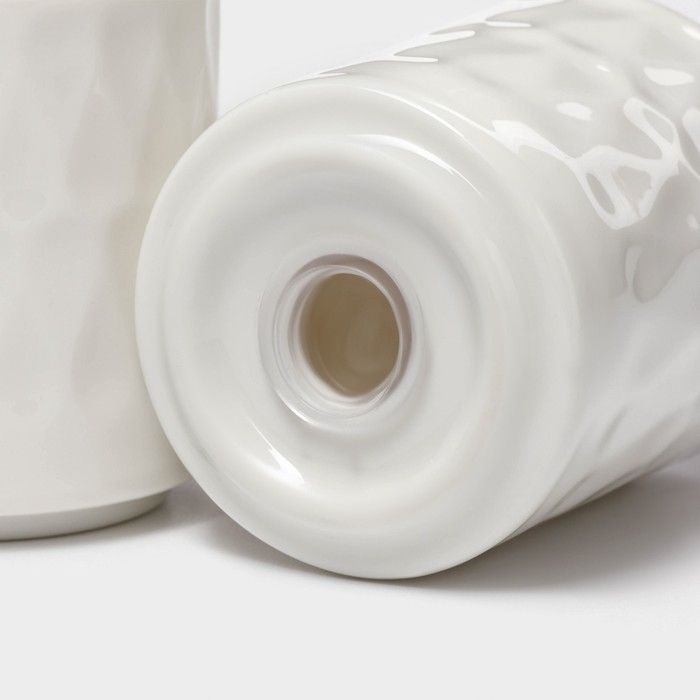 Набор фарфоровый для специй на деревянной подставке BellaTenero «Герда», 2 предмета: солонка 85 мл, перечница 85 мл, цвет белый Набор фарфоровый для специй на деревянной подставке BellaTenero «Герда», 2 предмета: солонка 85 мл, перечница 85 мл, цвет белый