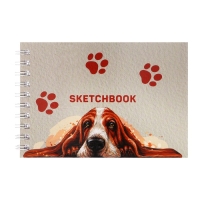 Скетчбук А5, 80 листов на гребне по короткой стороне "В теме", твёрдая обложка, блок 100 г/м² Скетчбук А5, 80 листов на гребне по короткой стороне "В теме", твёрдая обложка, блок 100 г/м²