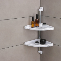 Полка угловая 4-х ярусная &laquo;Элансия&raquo;, 24&times;24&times;98,2 см, цвет белый