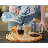 Кувшин стеклянный с крышкой Bistro, 1 л