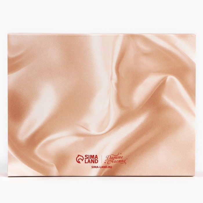 Коробка для сладостей «8 марта», шёлк, 20 х 15 х 5 см Коробка для сладостей «8 марта», шёлк, 20 х 15 х 5 см