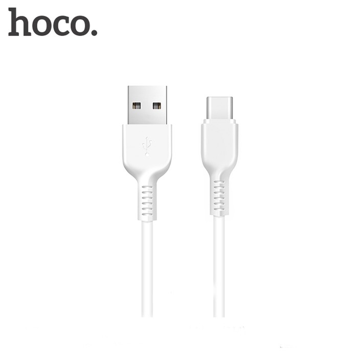 Кабель Hoco X20, Type-C - USB, 3 А, 1 м, PVC оплетка, белый