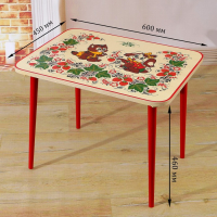 Стол &laquo;Хохлома&raquo;, холодная роспись, люкс