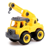 Конструктор винтовой «Строительный транспорт», набор 2 штуки, с отвёрткой, 59 деталей Конструктор винтовой «Строительный транспорт», набор 2 штуки, с отвёрткой, 59 деталей