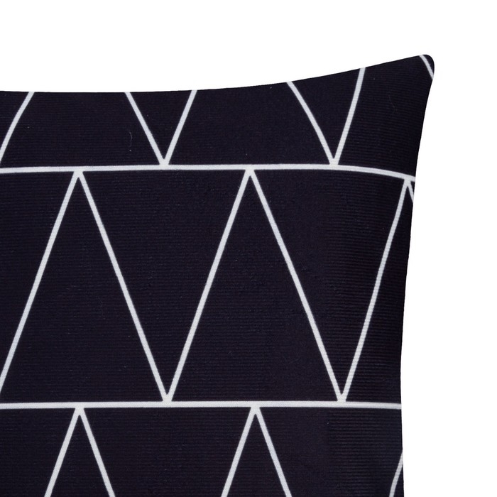 Наволочка декоративная Этель Геометрия &laquo;Зигзаги&raquo; 40х40 см, велюр