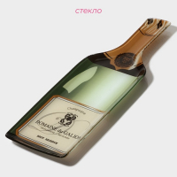 Блюдо стеклянное сервировочное Доляна «Игристое», 34,5×11,5×1,5 см Блюдо стеклянное сервировочное Доляна «Игристое», 34,5×11,5×1,5 см