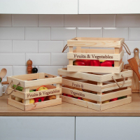 Ящик для овощей и фруктов, 29 &times; 23 &times; 19 см, деревянный, Greengo