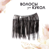 Волосы - тресс для кукол &laquo;Прямые&raquo; длина волос: 25 см, ширина:100 см, цвет № 3