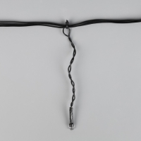 Гирлянда &laquo;Бахрома&raquo; 1.8 &times; 0.5 м, IP20, тёмная нить, 48 LED, свечение мульти, 8 режимов, 220 В