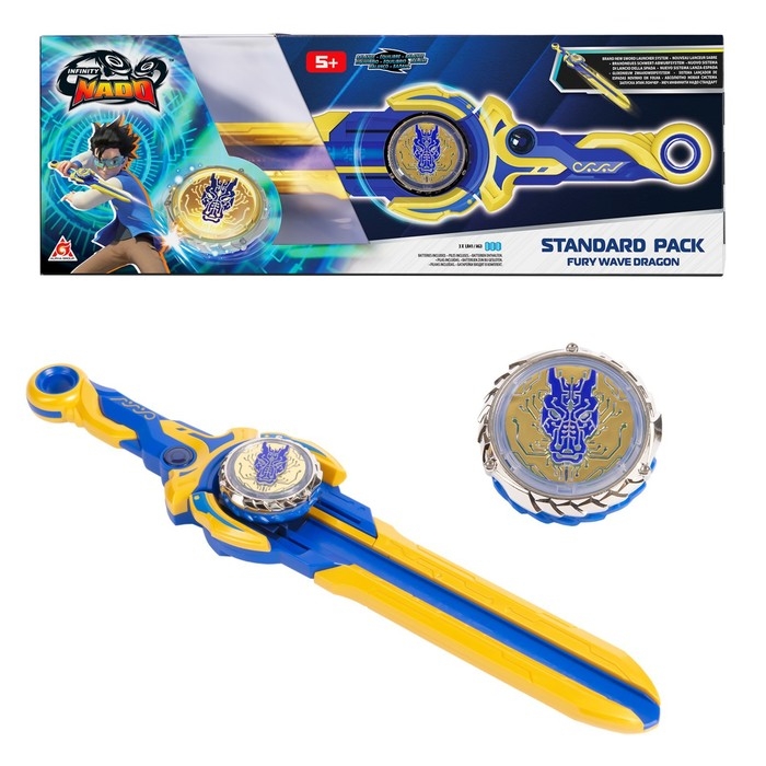 Волчок «Эпик Лончер. Стандарт пак. Fury Dragon», Инфинити Надо Волчок «Эпик Лончер. Стандарт пак. Fury Dragon», Инфинити Надо