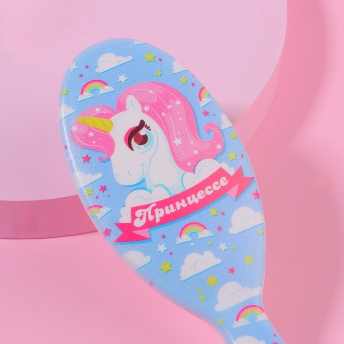 Расчёска-мини массажная, 4,5 &times; 13 см, рисунок МИКС