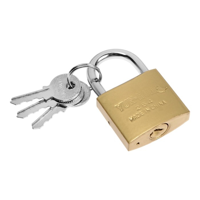 Замок навесной тип 14, 36х60 мм, 3 ключа Замок навесной тип 14, 36х60 мм, 3 ключа