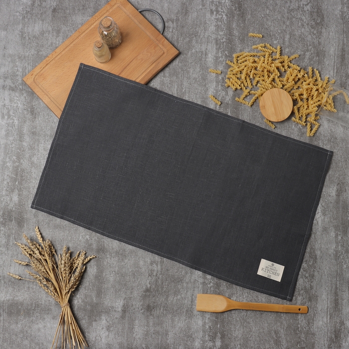 Полотенце Этель ECO grey 40х70см, 100% лён, 245 г/м2 Полотенце Этель ECO grey 40х70см, 100% лён, 245 г/м2