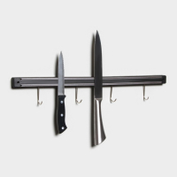 Держатель для ножей магнитный Доляна «Линия», с крючками, 51 см Держатель для ножей магнитный Доляна «Линия», с крючками, 51 см