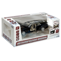 Машина металлическая &laquo;Купе&raquo;, 1:24, открываются двери, капот, багажник, инерция, цвет чёрный